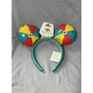 NEW Disney Cruise Line Castaway Cay Inflatable Beach Ball Mickey Ear Headband